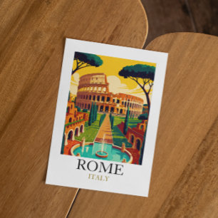 Klassiek Rome Italië Colosseum Reizen Briefkaart