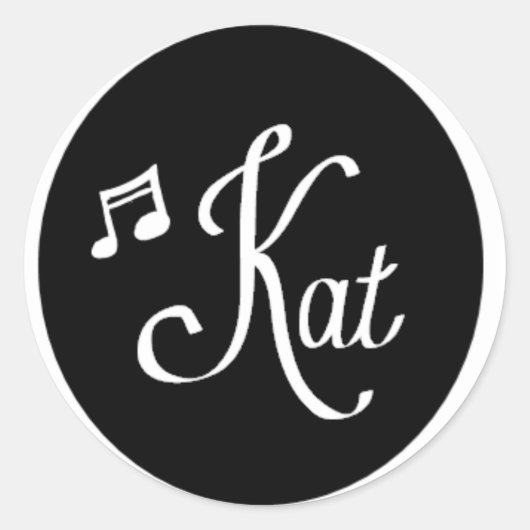 Klassiek, Rond, Logo Sticker (Voorkant)