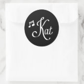 Klassiek, Rond, Logo Sticker (Tas)