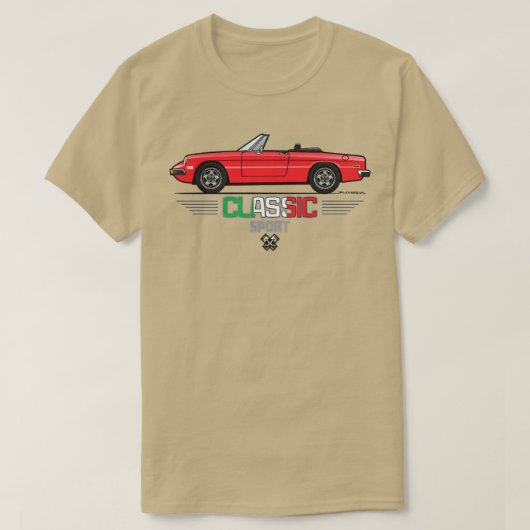 Klassiek rood1 t-shirt (Design voorkant)