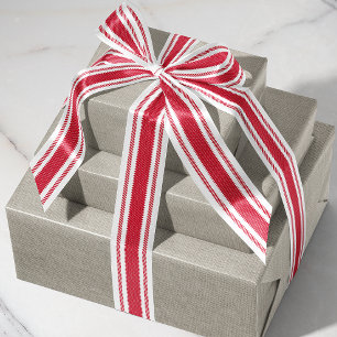 Klassiek rood en wit gestreept lint