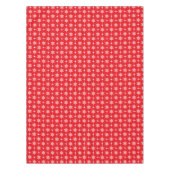 Klassiek rood en wit Snowflakes kerstpatroon Tafelkleed (Voorkant)