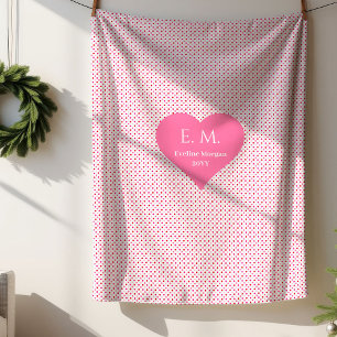 Klassiek Rood Hartjes Persoonlijke Valentijnsdag C Sherpa Deken