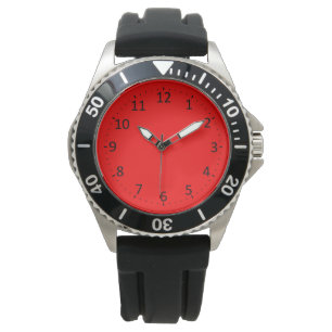 Klassiek rood horloge