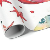 Klassiek rood kerstbal ontwerp cadeaupapier (Rol Hoek)