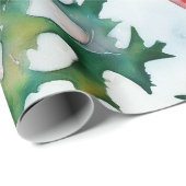 Klassiek rood kerstbal ontwerp cadeaupapier (Rol Hoek)