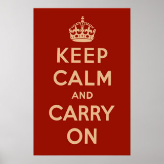 Klassiek rood poster