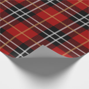 Klassiek rood Tartan Plaid Patroon Inpakpapier
