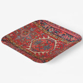 Klassiek rood Turks Perzisch Oosters tapijt   Papieren Bordje (Gebogen)