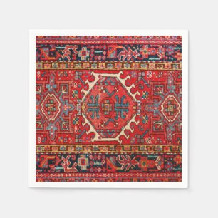Klassiek rood Turks Perzisch Oriental Rug Napkins Servet