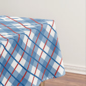 Klassiek Rood Wit Blauw 4th juli geruite tafelklee Tafelkleed (Voorbeeld)