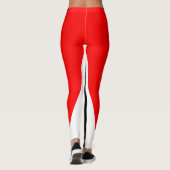 Klassiek rood wit en zwart leggings (Achterkant)