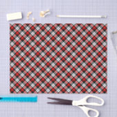 Klassiek rood wit zwart geruite check patroon tissuepapier (Craft)