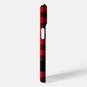 Klassiek rood zwart geruit patroon Case-Mate iPhone case (Achterkant / Rechts)