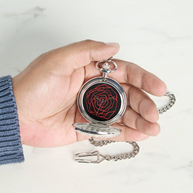 Klassiek Roos zakhorloge cadeau Horloge (Hand)