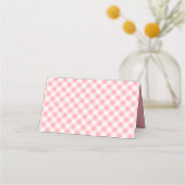 Klassiek roze wit geruit gingham (Achterkant)