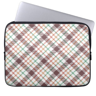 Klassiek ruitpatroon laptop sleeve