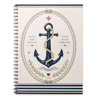 Klassiek Sailorcore Nautisch Notitieboek