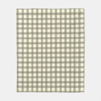 Klassiek salie tartan fleece deken