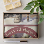 Klassiek  Santa Claus decoupage papier (Geschenk)