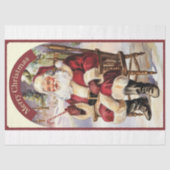 Klassiek  Santa Claus decoupage papier (Voorkant)