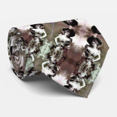 Klassiek satijnen patroon uit 1920 stropdas (Opgerold)