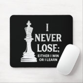 Klassiek schaakontwerp, ik verlies nooit; ik woon muismat (Met muis)