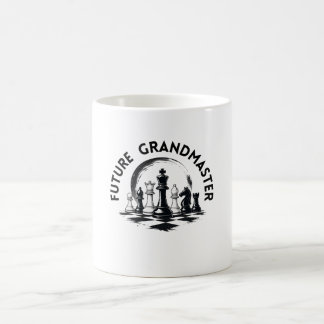 Klassiek schaakontwerp met schaakkoning koffiemok