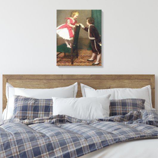  Klassiek schilderen van Victoriaans kinderen Canvas Afdruk (Insitu (Slaapkamer))