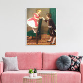  Klassiek schilderen van Victoriaans kinderen Canvas Afdruk (Insitu (Woonkamer))