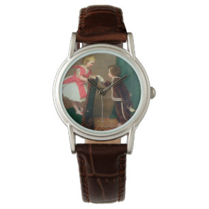  Klassiek schilderen van Victoriaans kinderen Horloge