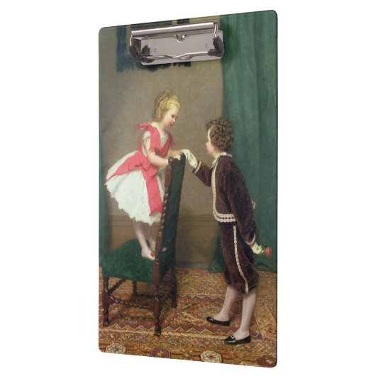 Klassiek schilderen van Victoriaans kinderen Klembord (Links)