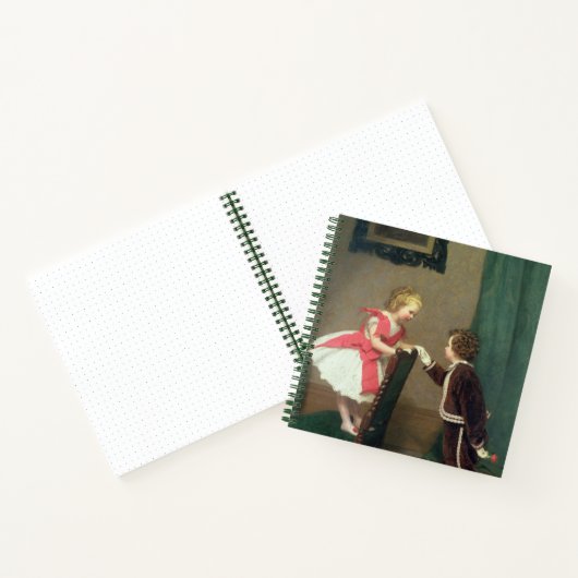 Klassiek schilderen van Victoriaans kinderen Notitieboek (Binnen)