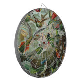 klassiek schilderij van vogel- en wildvogelsoorten dartbord (Voorkant Links)