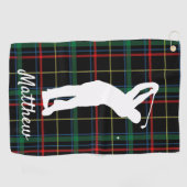 Klassiek Schots patroon "voor hem"  Golfhanddoek (Horizontaal)