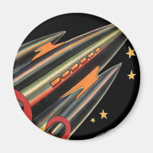Klassiek sciencefictionruimteschip van Space Stars Magneet