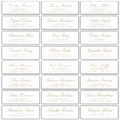 klassiek script bruiloft gast adres label (Voorkant)