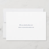 Klassiek script de datum opslaan | marine save the date (Achterkant)