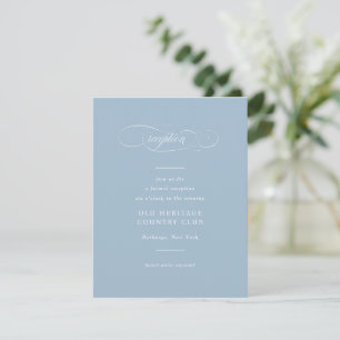 Klassiek Script Elegance Bruiloft Informatiekaartje
