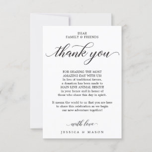 Klassiek script in plaats van Favors Place Card Aankondiging