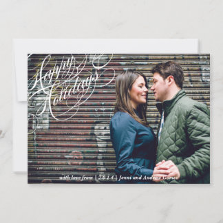 Klassiek script Vrolijke kerst Kaart
