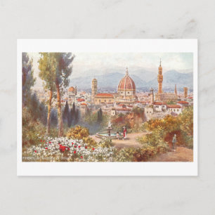 Klassiek silhouet van Florence Briefkaart