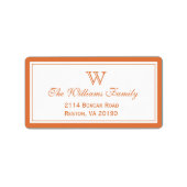 Klassiek Sinaasappel Etiket (Voorkant)