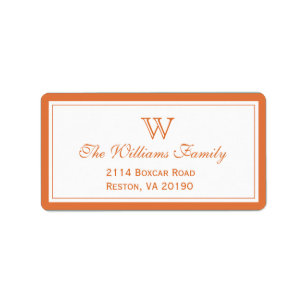 Klassiek Sinaasappel Etiket