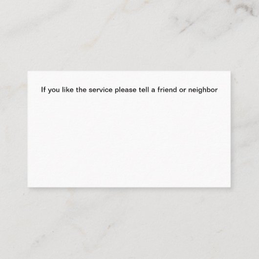 Klassiek slotenmaker Visitekaartje ontwerp (Achterkant)