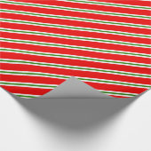 Klassiek Snoep gestreept kerstpapier Cadeaupapier (Hoek)
