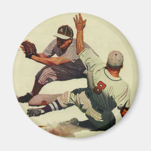 Klassiek Sport Baseball, Speler die naar Thuisplaa Magneet