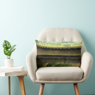 Klassiek sporthonkbalstadion met menigten kussen