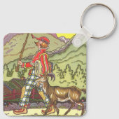 Klassiek sprookje, Jongen en de Noordenwind, Hauma Sleutelhanger (Achterkant)