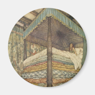 Klassiek sprookje, prinses en erwt, Edmund Dulac Magneet